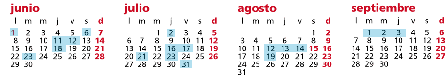 Calendario que muestra que el presidente Mauricio Funes prefiere dar sus discursos desde el día miércoles Calendario que muestra que el presidente Mauricio Funes prefiere dar sus discursos desde el día miércoles