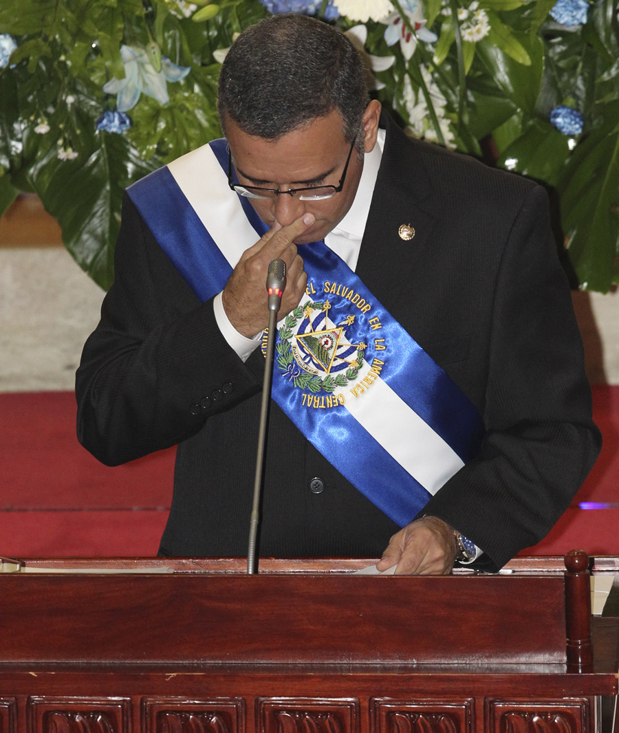 Presidente de la República, Mauricio Funes brindó balance de dos años de gestión al frente del Órgano Ejecutivo. Foto La Prensa. 01/06/2011