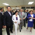 En julio de 2011, el mandatario inauguró la segunda planta del hospital Rosales, que fue remodelada con el apoyo de la cooperación internacional del pueblo Japón por un monto de $1.5 millones.